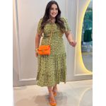 Vestido Mirela Verde Liberty 