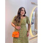 Vestido Mirela Verde Liberty 