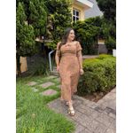 Vestido Eduarda Cappuccino Plus