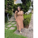 Vestido Eduarda Cappuccino Plus