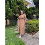 Vestido Eduarda Cappuccino Plus