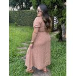 Vestido Nataly Bege Liberty Plus 