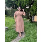 Vestido Nataly Bege Liberty Plus 