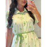 Chemise Olivia Verde Listrado