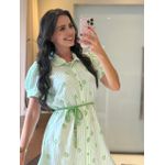 Chemise Olivia Verde Listrado