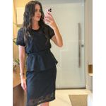 Conjunto Joice Preto Bordado 