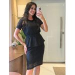 Conjunto Joice Preto Bordado 