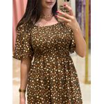 Vestido Mayara Marrom Liberty 