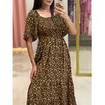 Vestido Mayara Marrom Liberty 