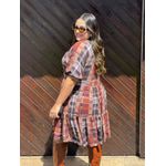 Chemise Renata Xadrez Marrom