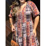 Chemise Renata Xadrez Marrom