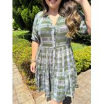 Chemise Renata Xadrez Verde