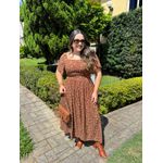 Vestido Cloe Marrom Liberty