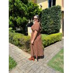 Vestido Cloe Marrom Liberty