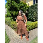 Vestido Cloe Marrom Liberty