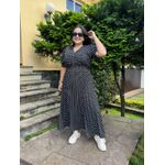 Vestido Mavi Preto Poa 