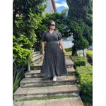 Vestido Mavi Preto Poa 