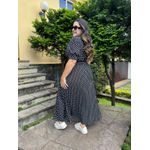 Vestido Mavi Preto Poa 