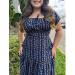 Vestido Michele Azul Marinho Liberty