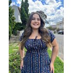 Vestido Michele Azul Marinho Liberty