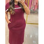 Vestido Aurora Vinho 