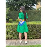 Vestido Bia Verde Tricoline