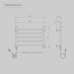 SECCARE INOVAZIONE TOALHEIRO ELÉTRICO DELICATTO INOX POLIDO 127 V  