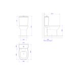 BACIA DECA P/CAIXA ACOPL FLEX