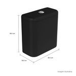 CAIXA ACOPLADA DECA CARRARA/NUOVA COM DUAL FLUX EBANO FOSCO