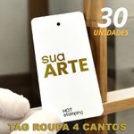 TAGS PARA ROUPAS HOT STAMPING I Frente | Verso