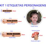 kit 1 etiqueta Personagens