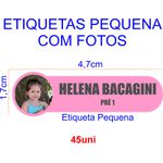 Etiquetas pequenas com Foto