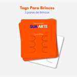 TAG PARA BIJUTERIAS BRINCOS 3 PARES DE FUROS PERSONALIZADO