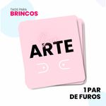 TAG PARA BIJUTERIAS BRINCOS 1 PAR DE FUROS PERSONALIZADOS 
