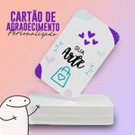 Cartão de Agradecimento - Personalizado - Frente
