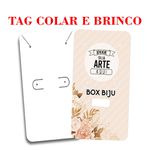 TAG PARA BIJUTERIAS TAG BOX - COLAR E BRINCO PERSONALIZADO