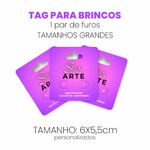 TAG BIJU 1 PAR DE FUROS (GRANDE) Personalizados
