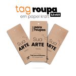 TAGS ROUPAS FINO PERSONALIZADAS - PAPEL KRAFT
