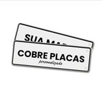 Cobre Placa Pvc Carro Personalizado Veículo 40x13cm