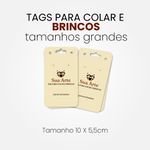 TAG BOX GRANDE Colar e Brincos - Frente