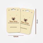 TAG BOX GRANDE Colar e Brincos - Frente