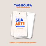 TAG ROUPA 4 CANTOS RED PERSONALIZADO - 4,4x8,5cm Couché Brilho 250g -FRENTE