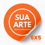 60 Un | ETIQUETAS ADESIVAS l ADESIVOS PERSONALIZADOS 5x5cm I CORTE REDONDO