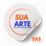 160 Un | ETIQUETAS ADESIVAS l ADESIVOS PERSONALIZADOS | 3x3cm I CORTE REDONDO