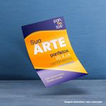 PANFLETOS PERSONALIZADOS 10 X 14cm - COUCHÊ 115gr Impressão Frente