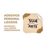 160 un | ETIQUETAS ADESIVAS l ADESIVOS PERSONALIZADOS I 3x3 cm CORTE QUADRADO