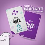 Cartão de Agradecimento Personalizado - Impressão Frente e verso
