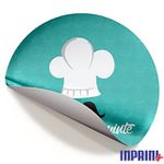 105 Un | ETIQUETAS ADESIVAS 4X4cm l ADESIVOS PERSONALIZADOS I CORTE REDONDO