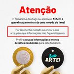 120 uni TAG 3x3cm REDONDO PERSONALIZADO -FRENTE