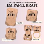 TAG BIJUTERIA PAPEL KRAFT PERSONALIZADOS